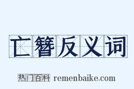 亡簪反义词是什么意思的图片